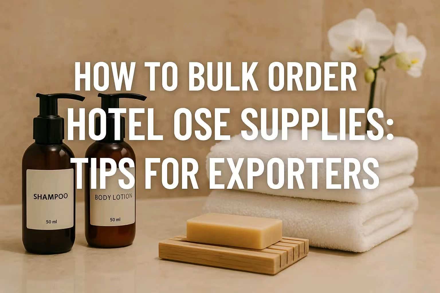 Bulk Order Hotel OSE Supplies cover image