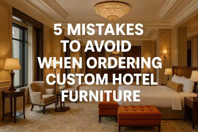 5 Mistakes to Avoid When Ordering Custom Hotel Furniture