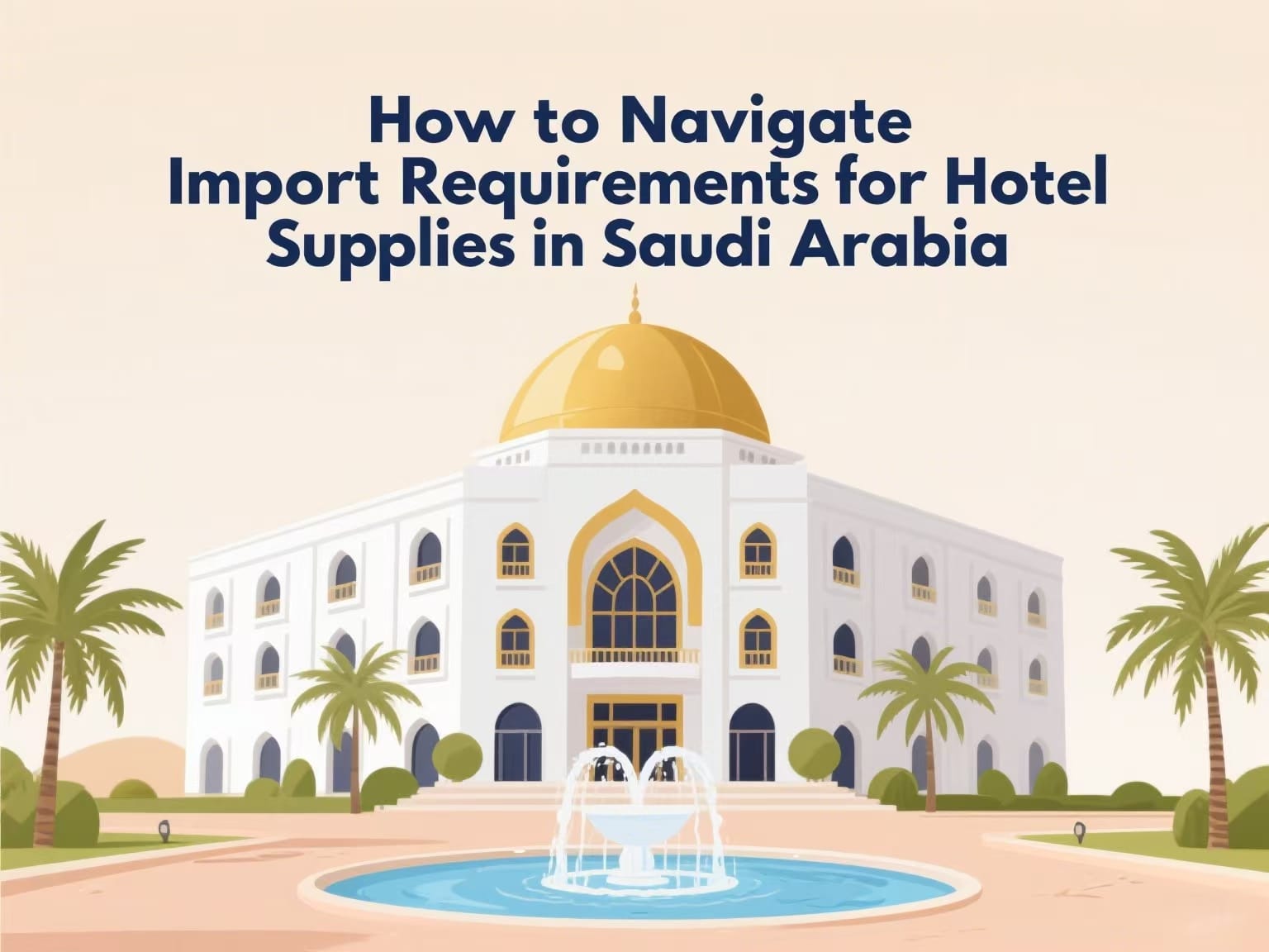 Import Requirements for Hotel Supplies in Saudi Arabia-Pictures