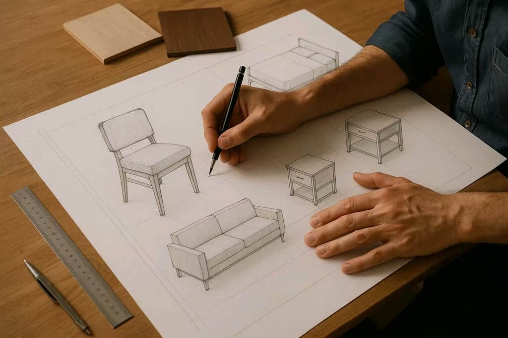 Custom vs. Ready-Made Hotel Furniture: Custom Design Drawings