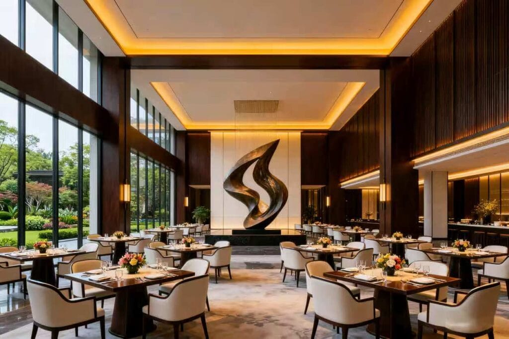 Hotel furniture export checklist-Restaurant dining chairs and tables custom made to compliance standards by PMOU