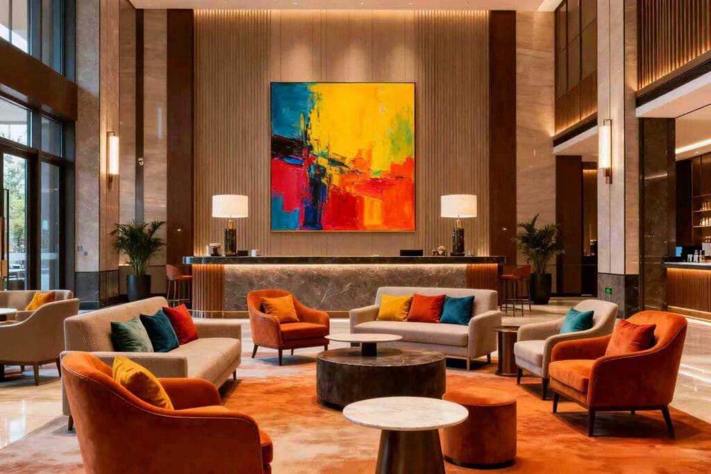 Hotel Furniture Design Guide:Colors, Materials,and Overall Style 6 Hotel Furniture Design --Public Area Furniture