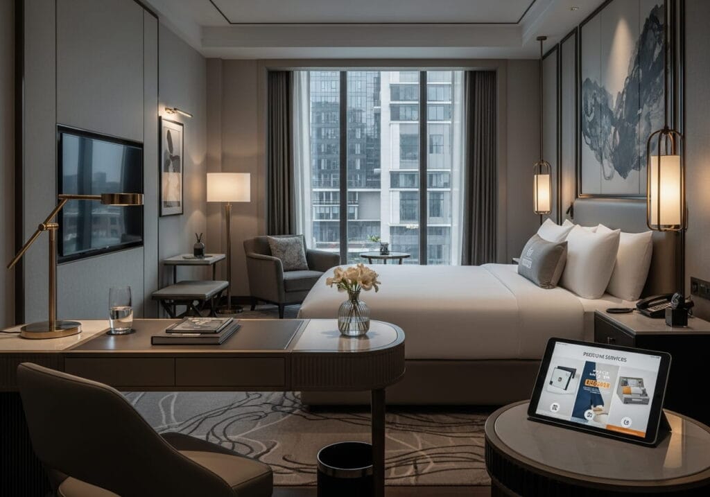 Hotel OS&E supplier, guest room supplies display