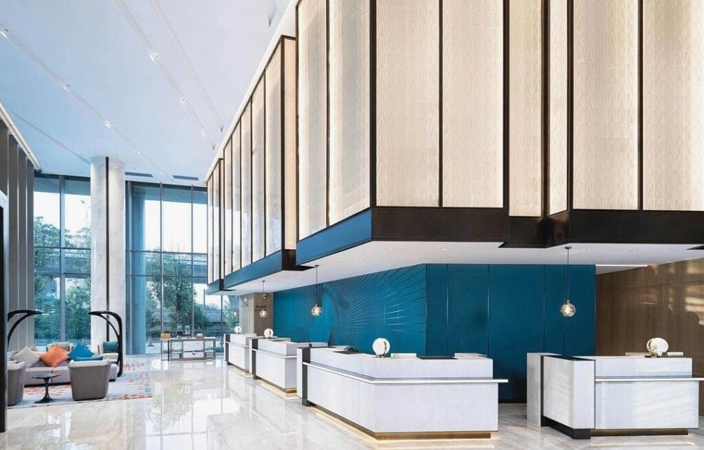 lobby furniture display