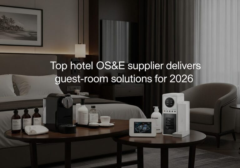 Room amenities from hotel OS&E supplier