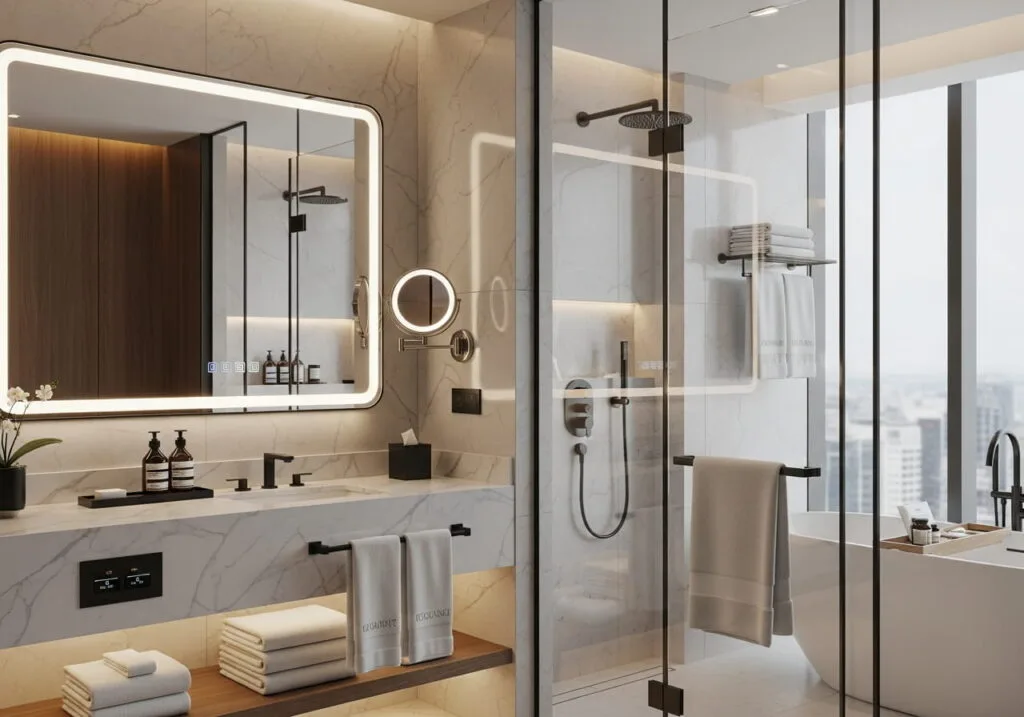 Hotel OS&E supplier bathroom display