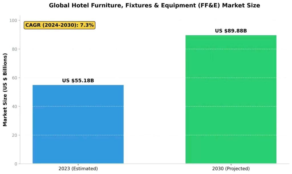 Hotel Furniture Export Process & Logistics Guide 2026 1 Global Hotel FF&E Market Key Data