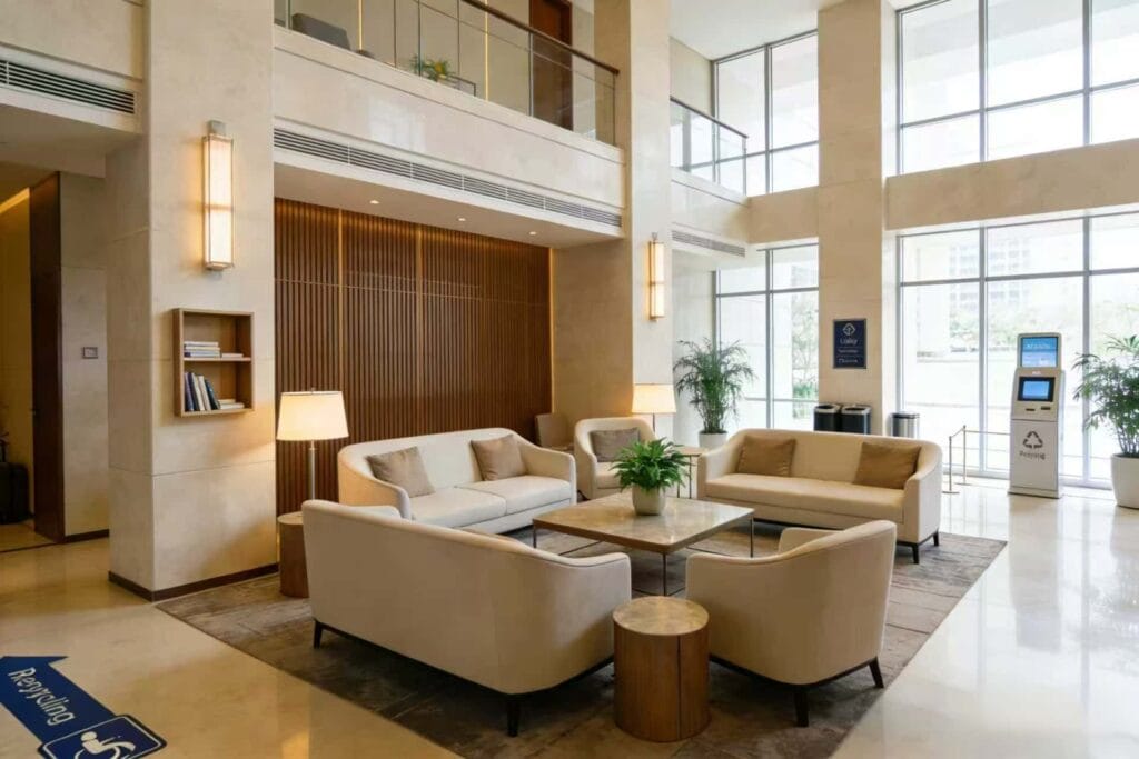 hotel-public-area-supplies-amenities-display-for-the-lounge-area