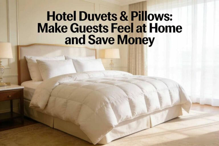 hotel-duvets-&-pillows-for-guest-room-beds