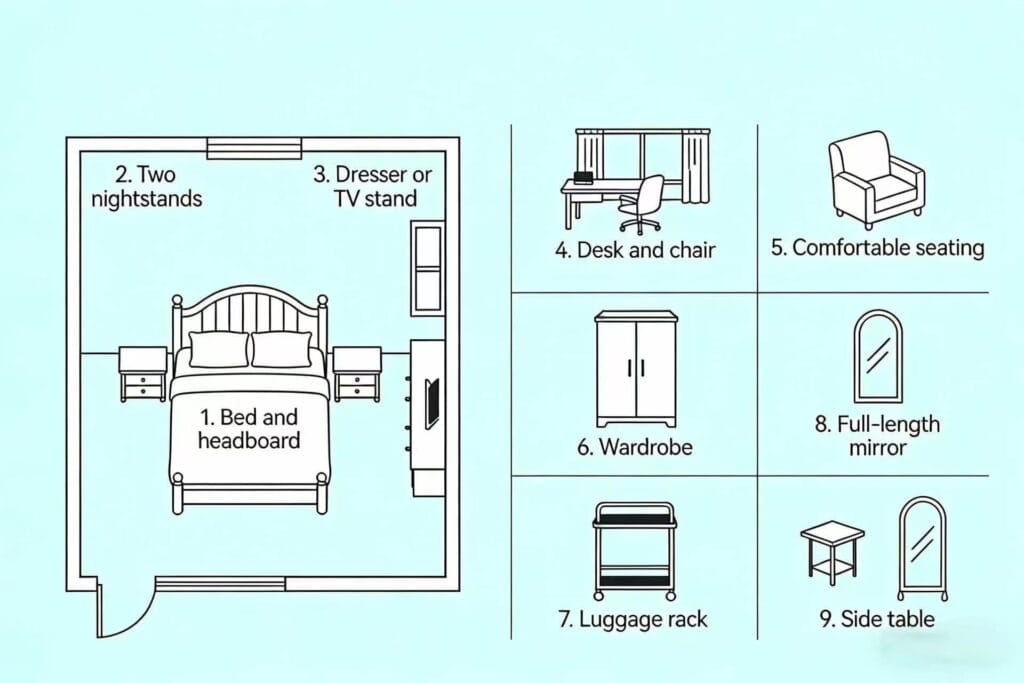 Hotel Room Furniture: The Smart Buyer's Guide to Choosing Furniture That Lasts 2 hotel-room-furniture-showing-of-9-essential-furniture-pieces