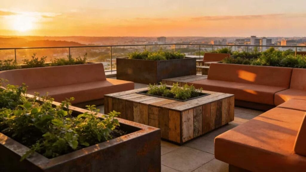 modern-hotel-outdoor-furniture-featuring-terracotta-tones-integrated-planters-and-sustainable-materials-during-sunset
