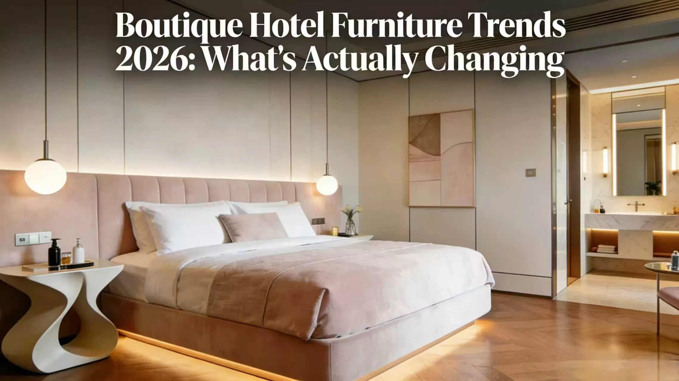 boutique-hotel-room-featuring-warm-neutral-furniture-upholstered-bed-and-sculptural-bedside-tables